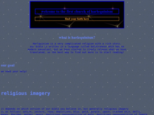 A-home/thechurchofharlequinism screenshot