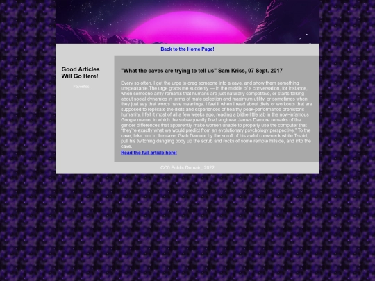 articles screenshot