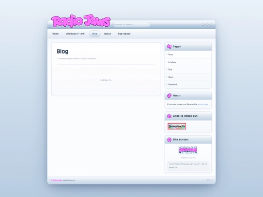 blog screenshot