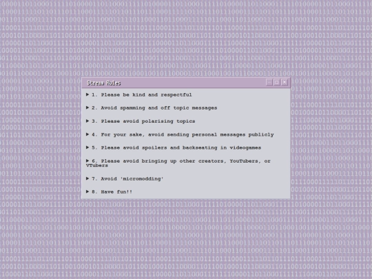 stream-rules screenshot