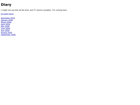 diary screenshot