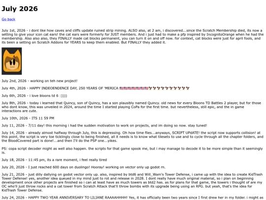 diary/july2026 screenshot