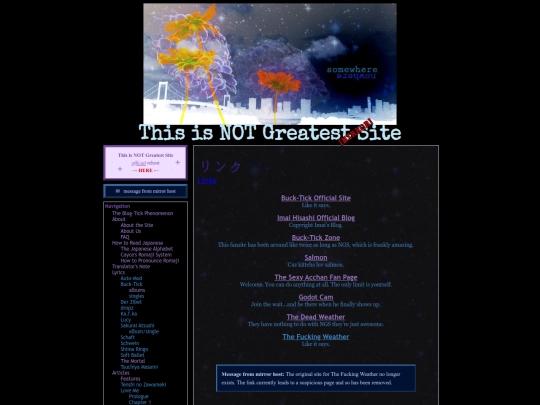 links screenshot