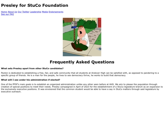 about/faq screenshot