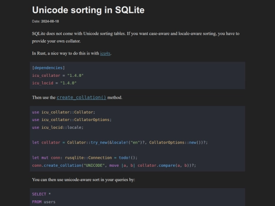blog/sqlite-unicode screenshot