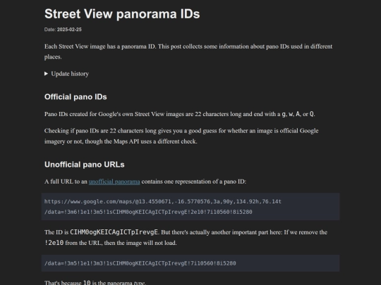 blog/street-view-pano-ids screenshot