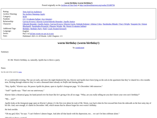 library/aa/worm birthday worm screenshot