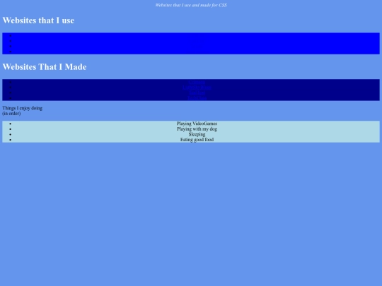 CssSumative screenshot