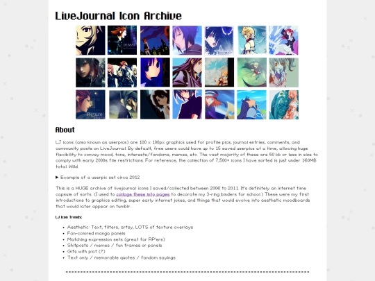 stuff/ljarchive_index screenshot