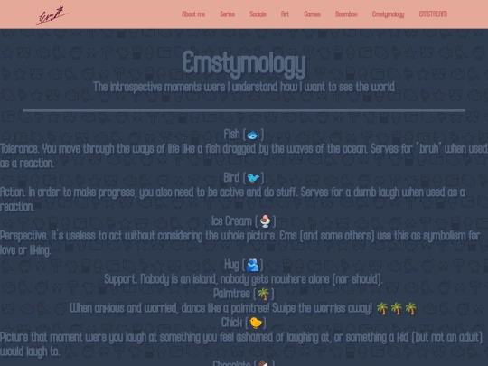 emstymology screenshot