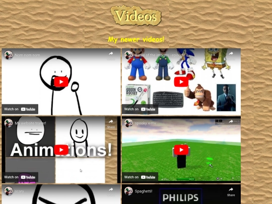 Videos screenshot