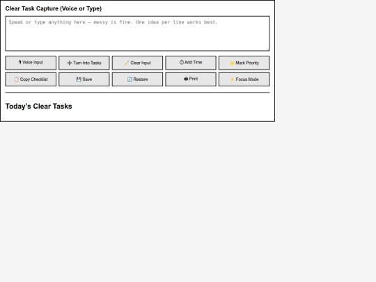 NOW.html/AAAGO/focus-checklist screenshot