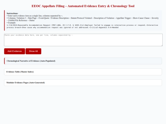 NOW.html/EVID/AATOOL screenshot