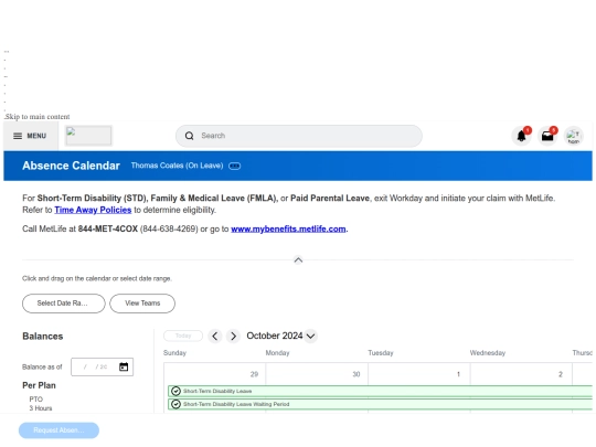 NOW.html/EVID/EVIDworkdaycalendershowingshorttermleavewaitingperiodfromjuly1tooctober screenshot