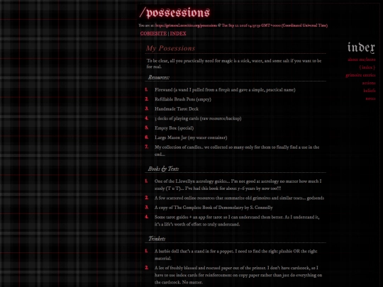 possessions screenshot