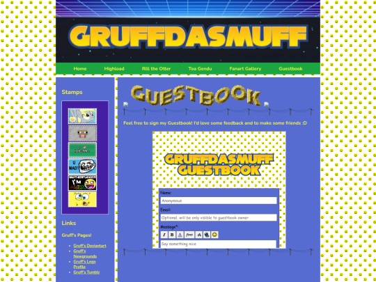 Guestbook screenshot