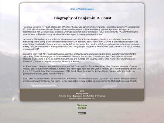 BenjaminBio screenshot