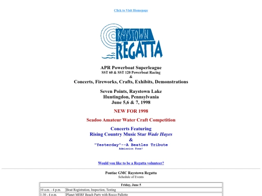 Gotta Regatta 1998 screenshot