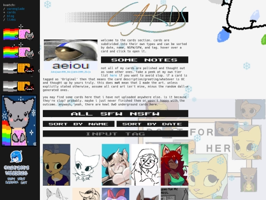 cards screenshot