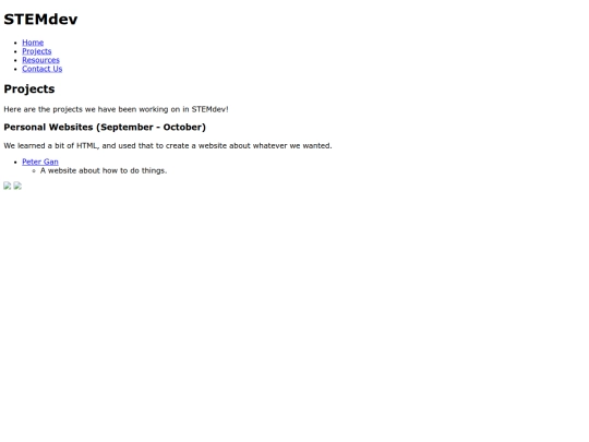 projects screenshot