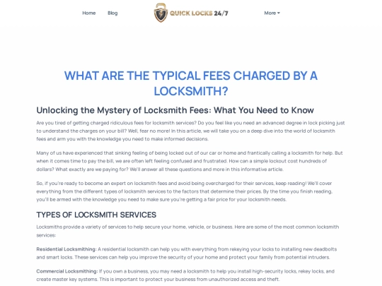what-are-the-typical-fees-charged-by-a-locksmith screenshot