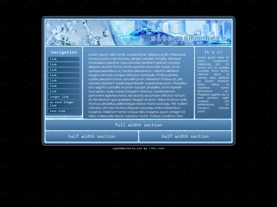 test/template screenshot