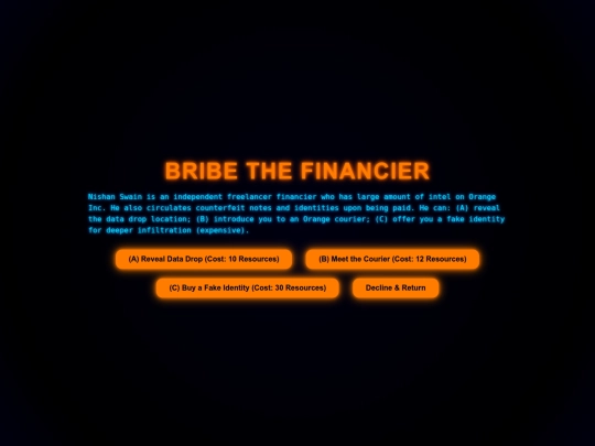 project-orange/bribe_financier screenshot