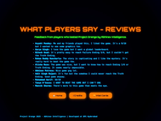 project-orange/reviews screenshot