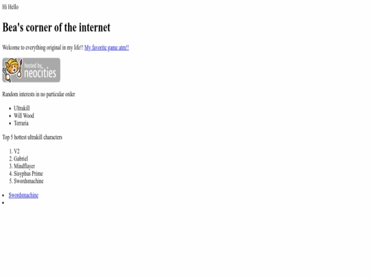 index screenshot
