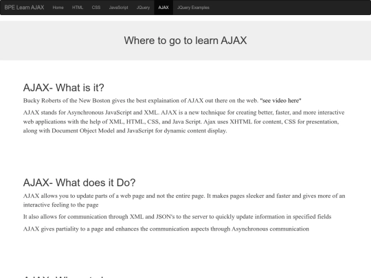 AJAX screenshot