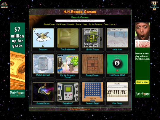 games-mini-page screenshot