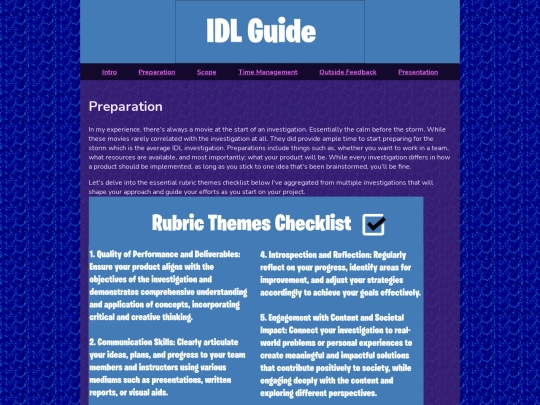 preparation screenshot