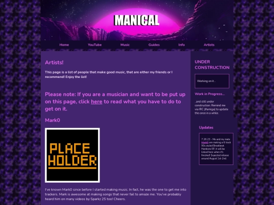 artists screenshot