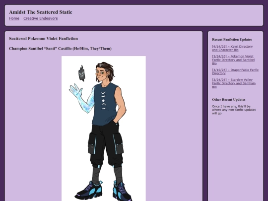 fanfiction/pokemonviolet screenshot