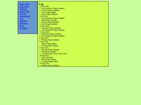 log screenshot