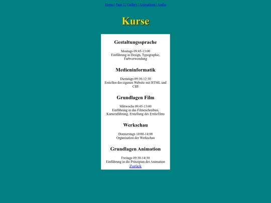 kurse screenshot
