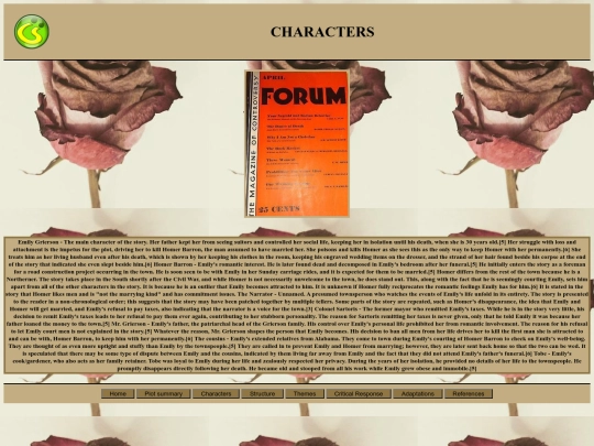Characters screenshot