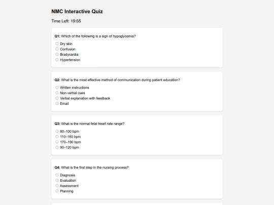 NMC_Quiz_Interactive screenshot