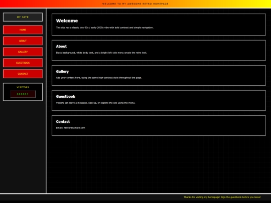 index screenshot