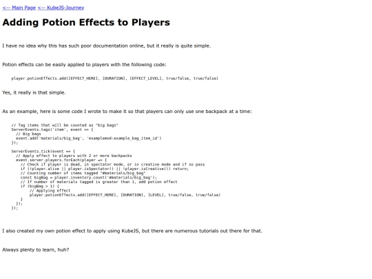 kubejs-journey/player_potion_effects screenshot