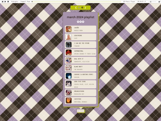 playlist screenshot