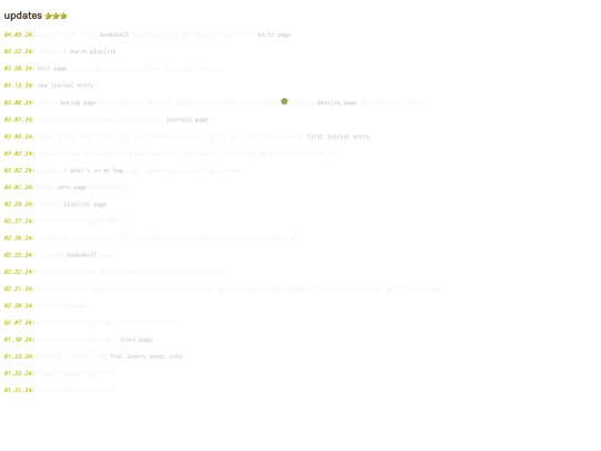 updates screenshot
