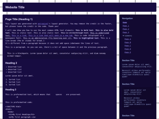 index screenshot