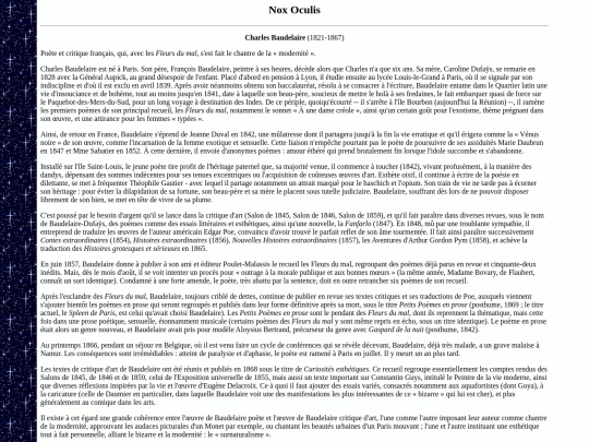baudelaire screenshot