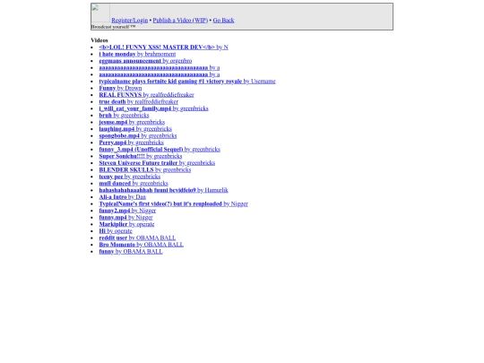 videos screenshot