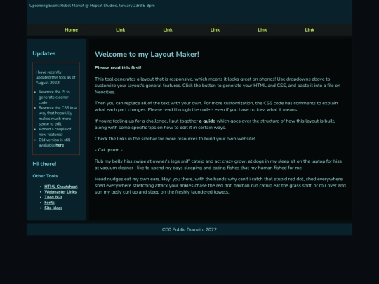 page screenshot