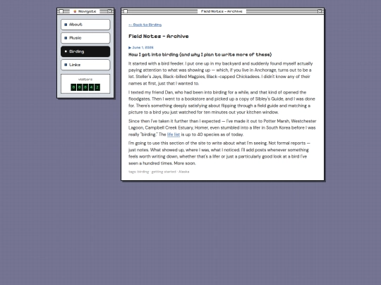 field-notes screenshot
