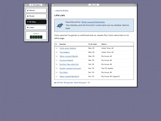 life-list screenshot