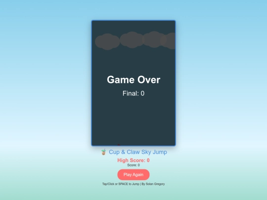 cup-claw screenshot
