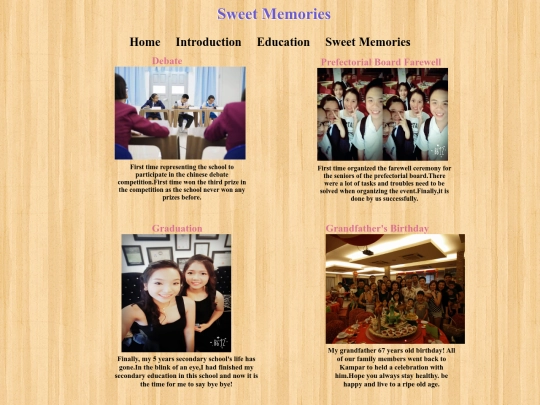 sweet memories screenshot